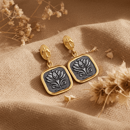 Lotus Awakening | Ohrringe - spirituellen Wiedergeburt - YNNOVIA