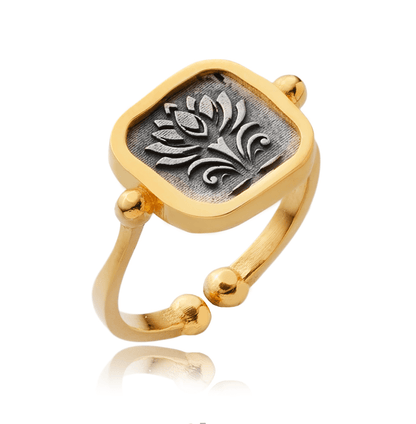 Lotus Awakening | Ring - spirituellen Wiedergeburt - YNNOVIA