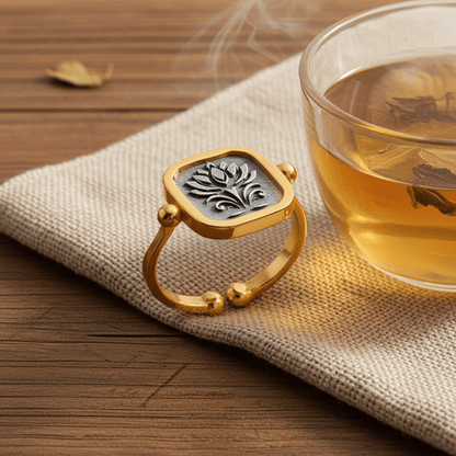 Lotus Awakening | Ring - spirituellen Wiedergeburt - YNNOVIA