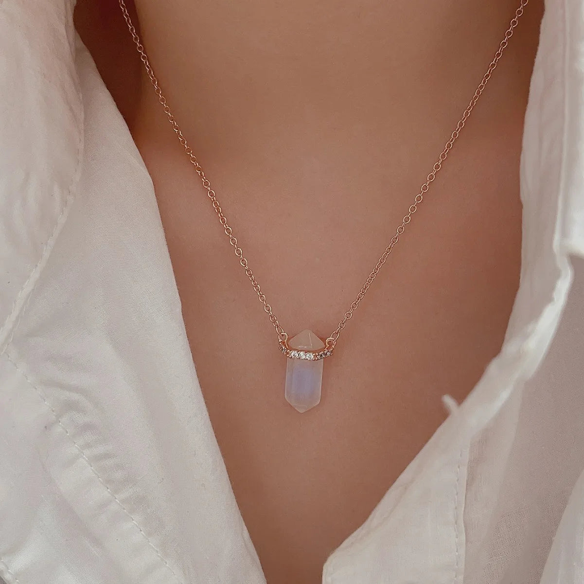 Moonstone necklace - Celestial Harmony