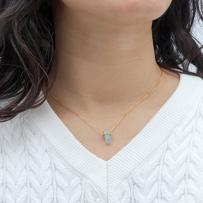 Aquamarine necklace - Celestial Harmony