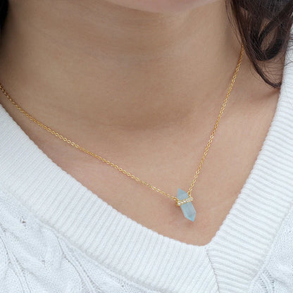 Aquamarine necklace - Celestial Harmony
