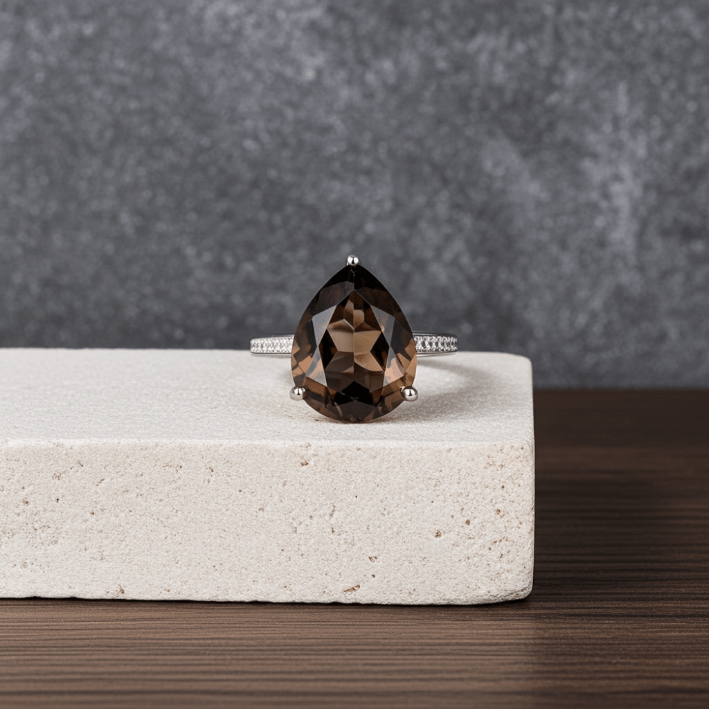 Rauchquarz Ring - Soul Anchor | Erdung & Fokus - YNNOVIA