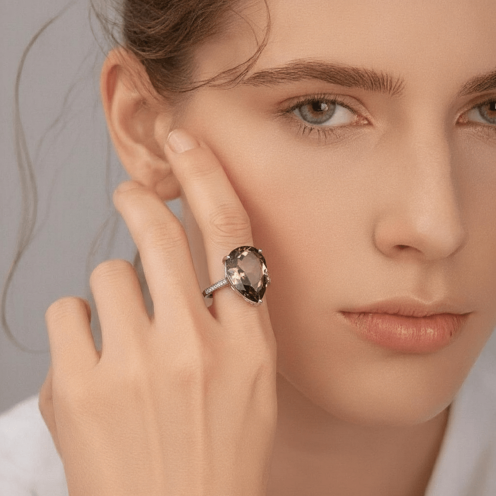 Rauchquarz Ring - Soul Anchor | Erdung & Fokus - YNNOVIA