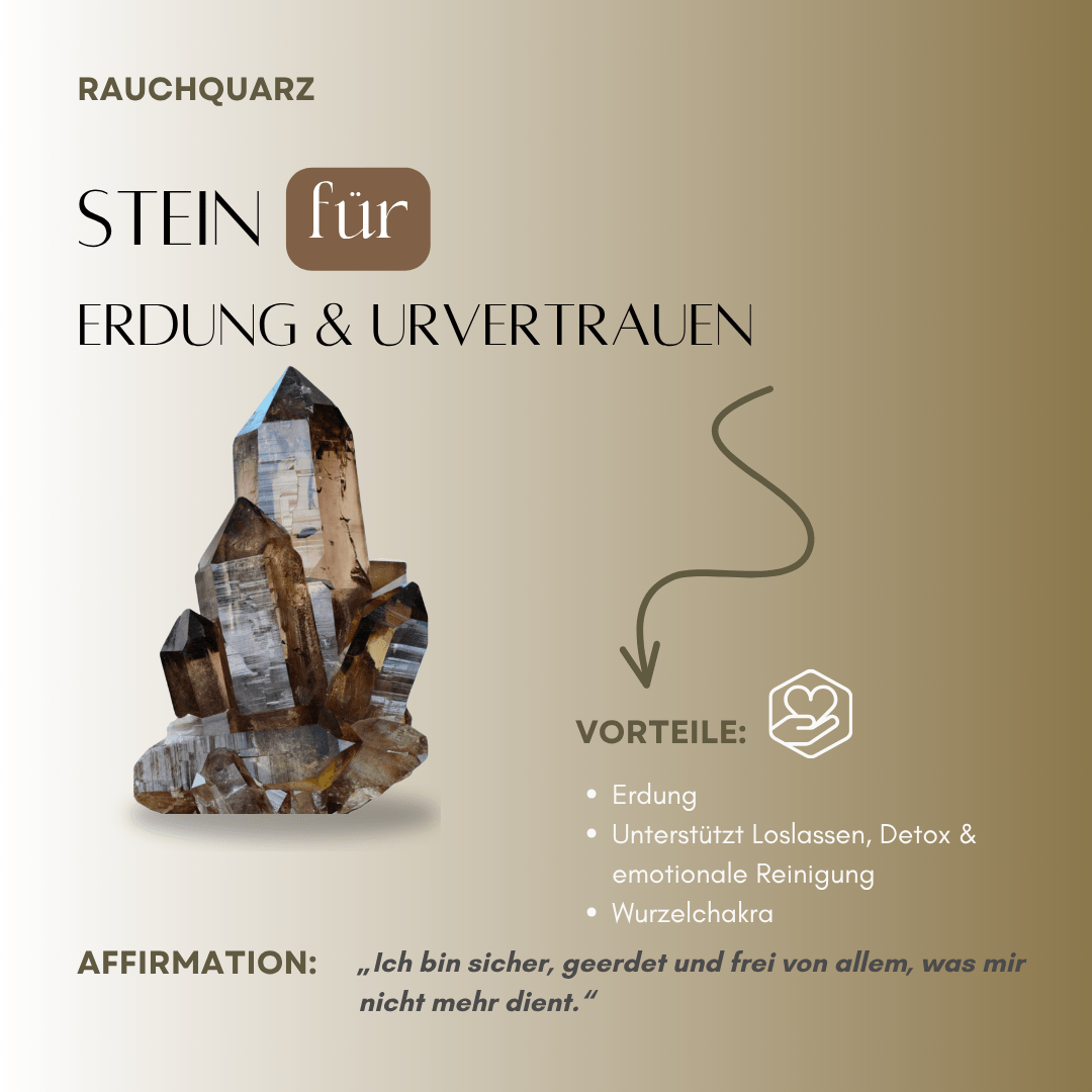 Rauchquarz Ring - Soul Anchor | Erdung & Fokus - YNNOVIA