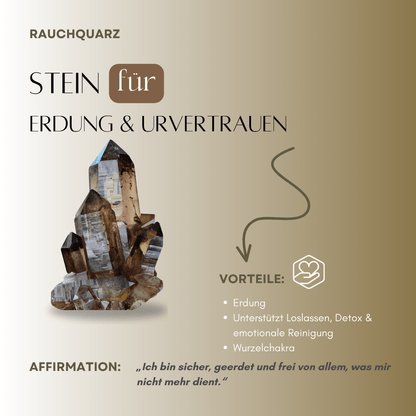 Rauchquarz Ring - Soul Anchor | Erdung & Fokus - YNNOVIA