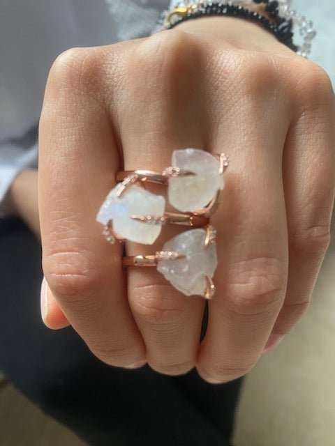 Ring - Seelenspiel | Mondstein - YNNOVIA