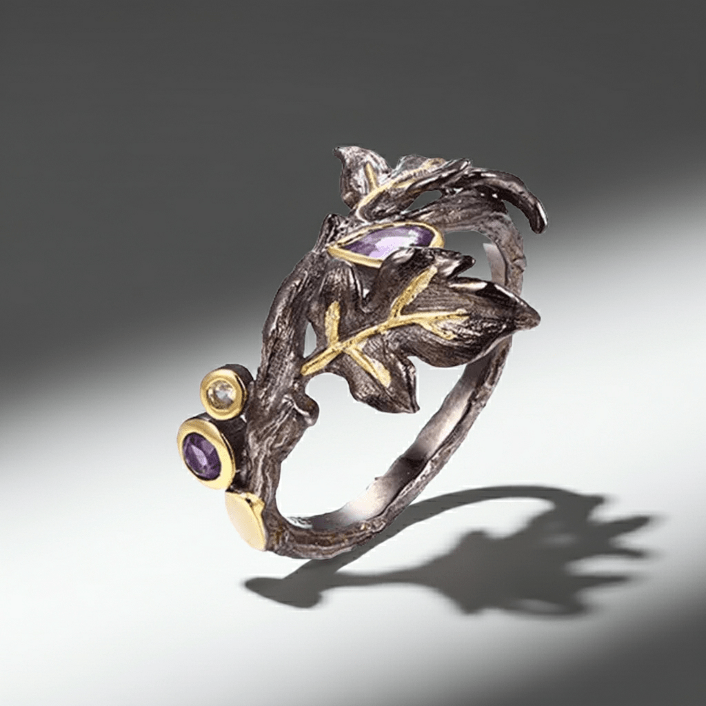 Waldherz – Amethyst Ring der alten Seelen - YNNOVIA