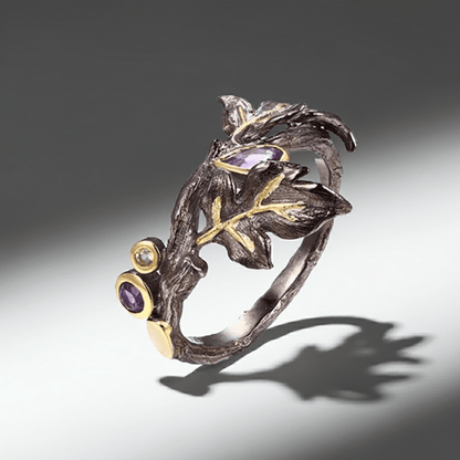 Waldherz – Amethyst Ring der alten Seelen - YNNOVIA